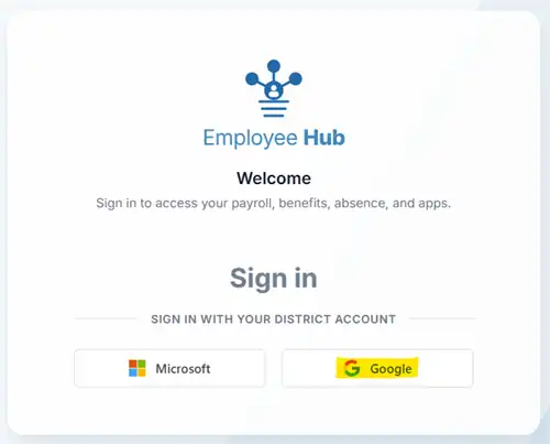 Employee Hub Select Google