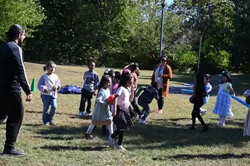 Kids running during recess