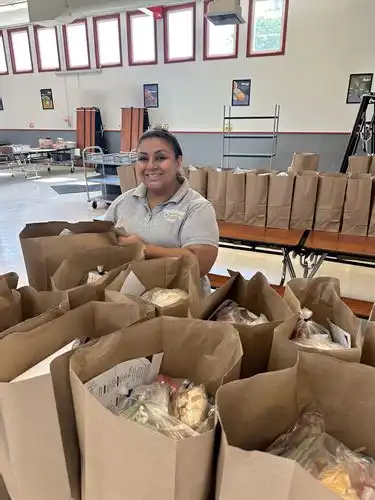 Yesenia Venegas with bags