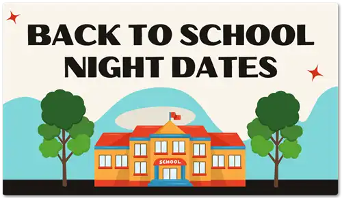 Back to School Night Dates