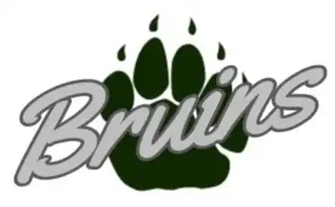 Paw Print with Bruins written across it