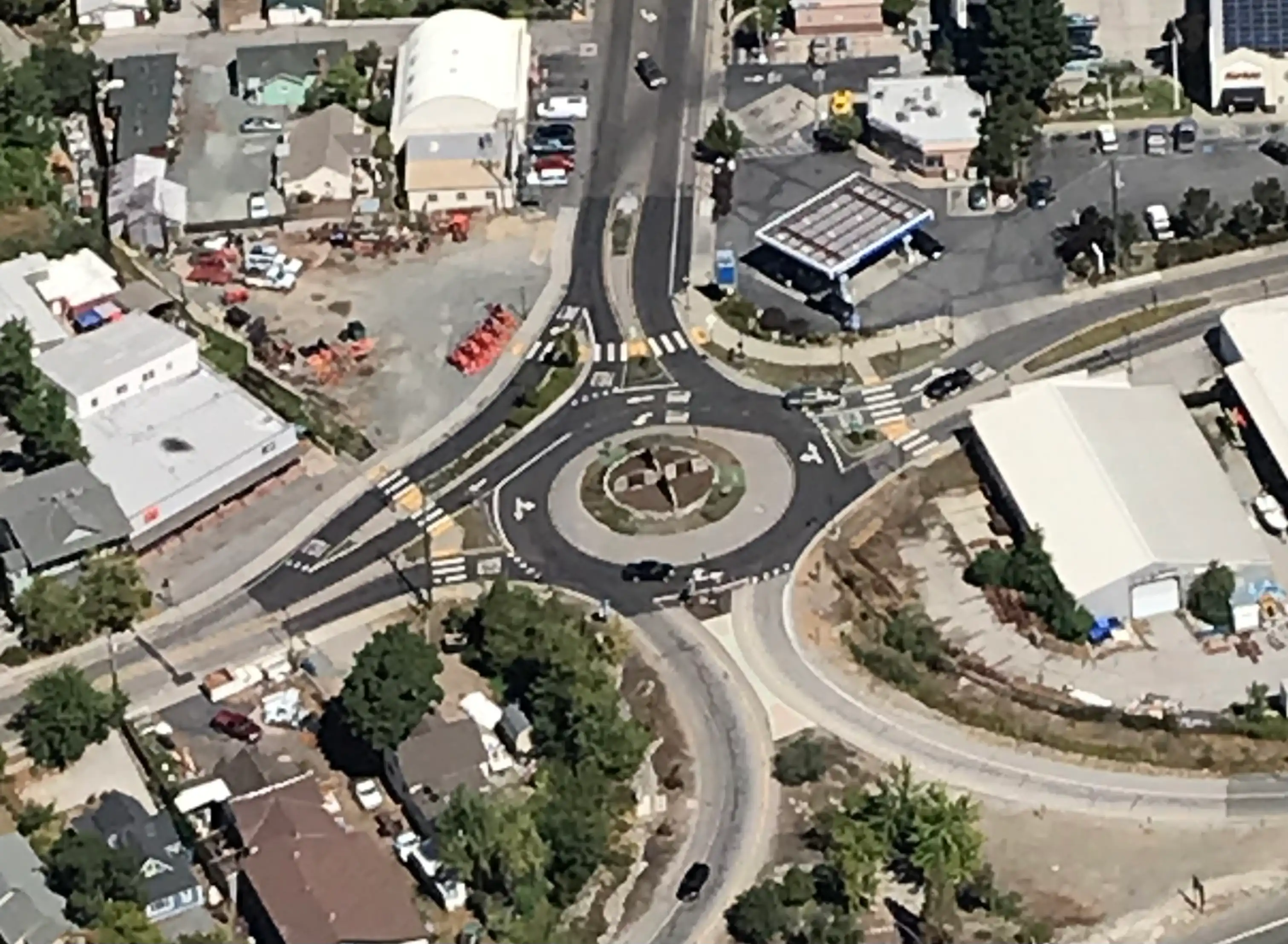 round about drone image