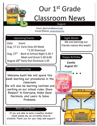 August Newsletter