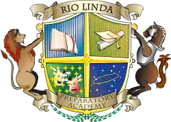 rio linda preparatory academy squires school logo.