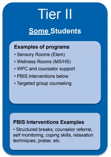 Tier II Positive Behavior Programs and Supports