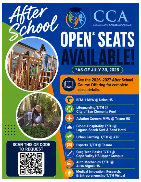 CCA After school flyer