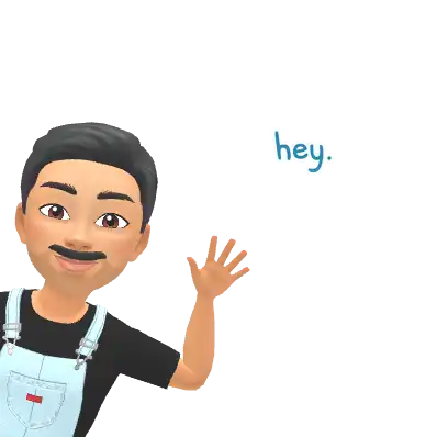 Cartoon Mr. Louis waving hey!