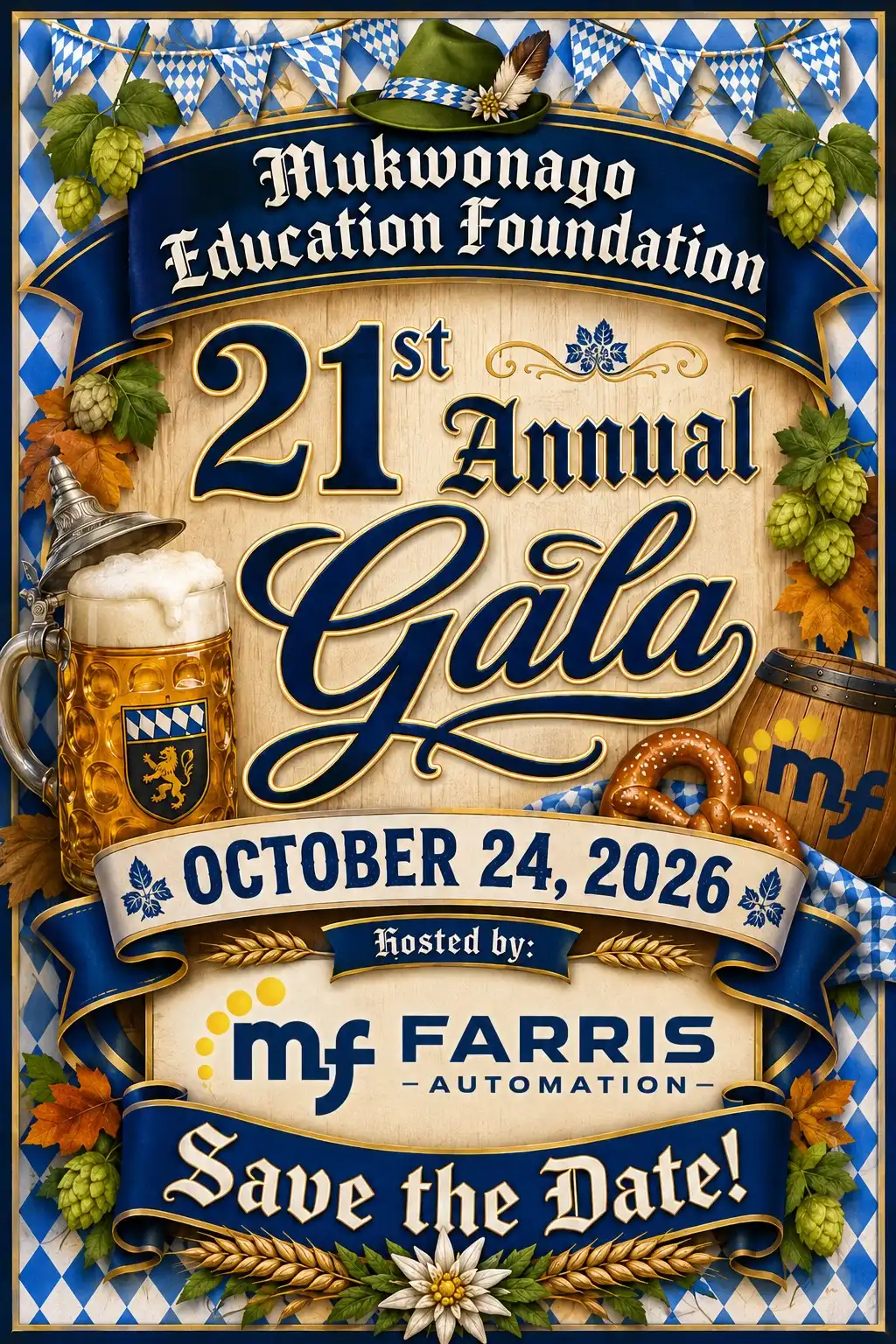 Mukwonago Education Foundation Annual Gala Save the Date