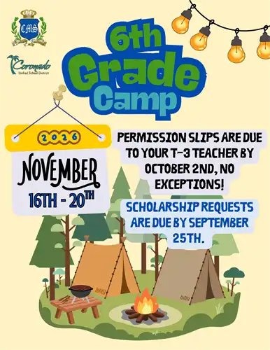 6th Grade Camp Flyer