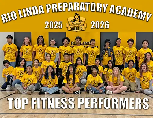 2026 Physical Education Top Performers picture of students in gym
