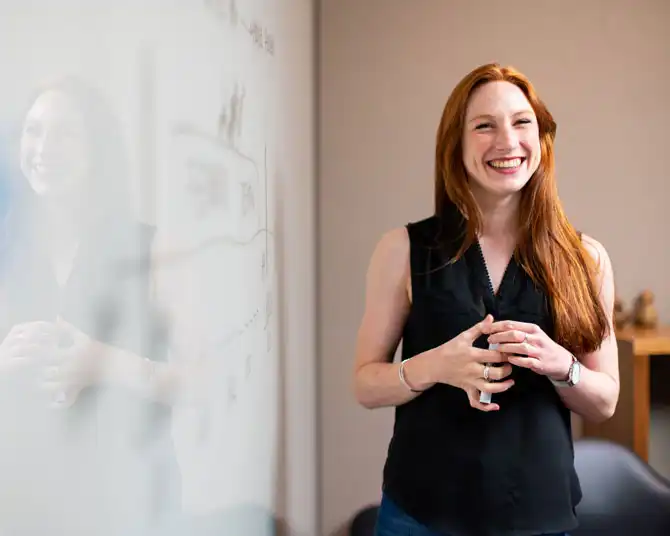 teaching smiling