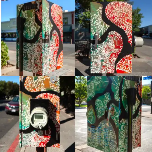 Utility Box "Rainbow Map"