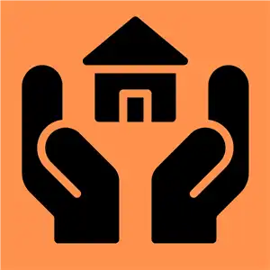 hands holding house 