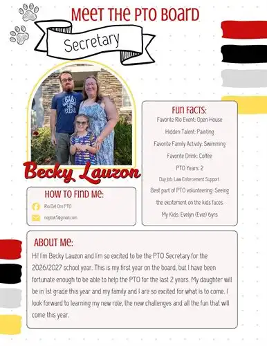 Secretary: Becky Lauzon