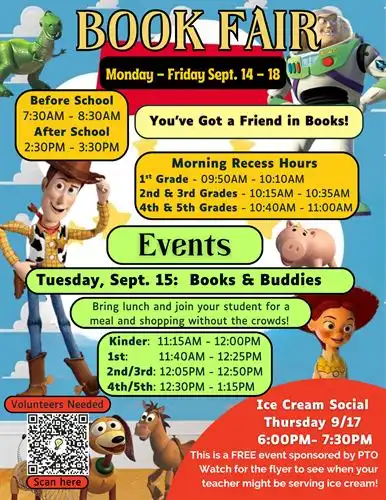 Book Fair Flyer - dates and time