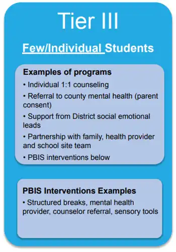 Tier III Positive Behavior Programs and Supports
