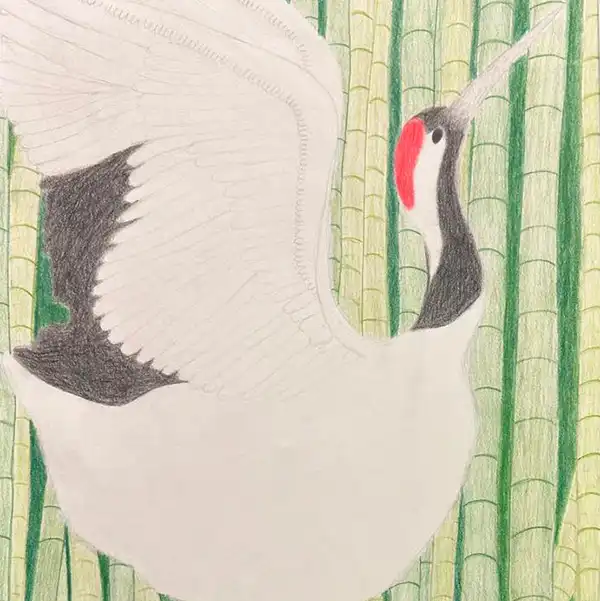 student drawing