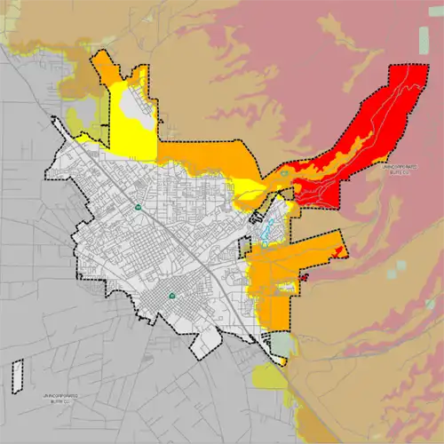 LRA Fire Hazard Severity Zone Map