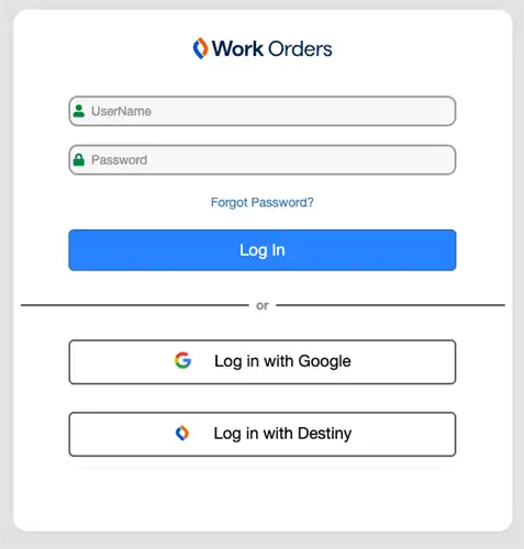 Picture of work order