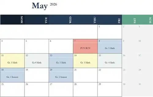 May 2026 MCAS Dates