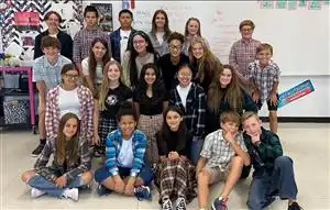 students wearing plaid