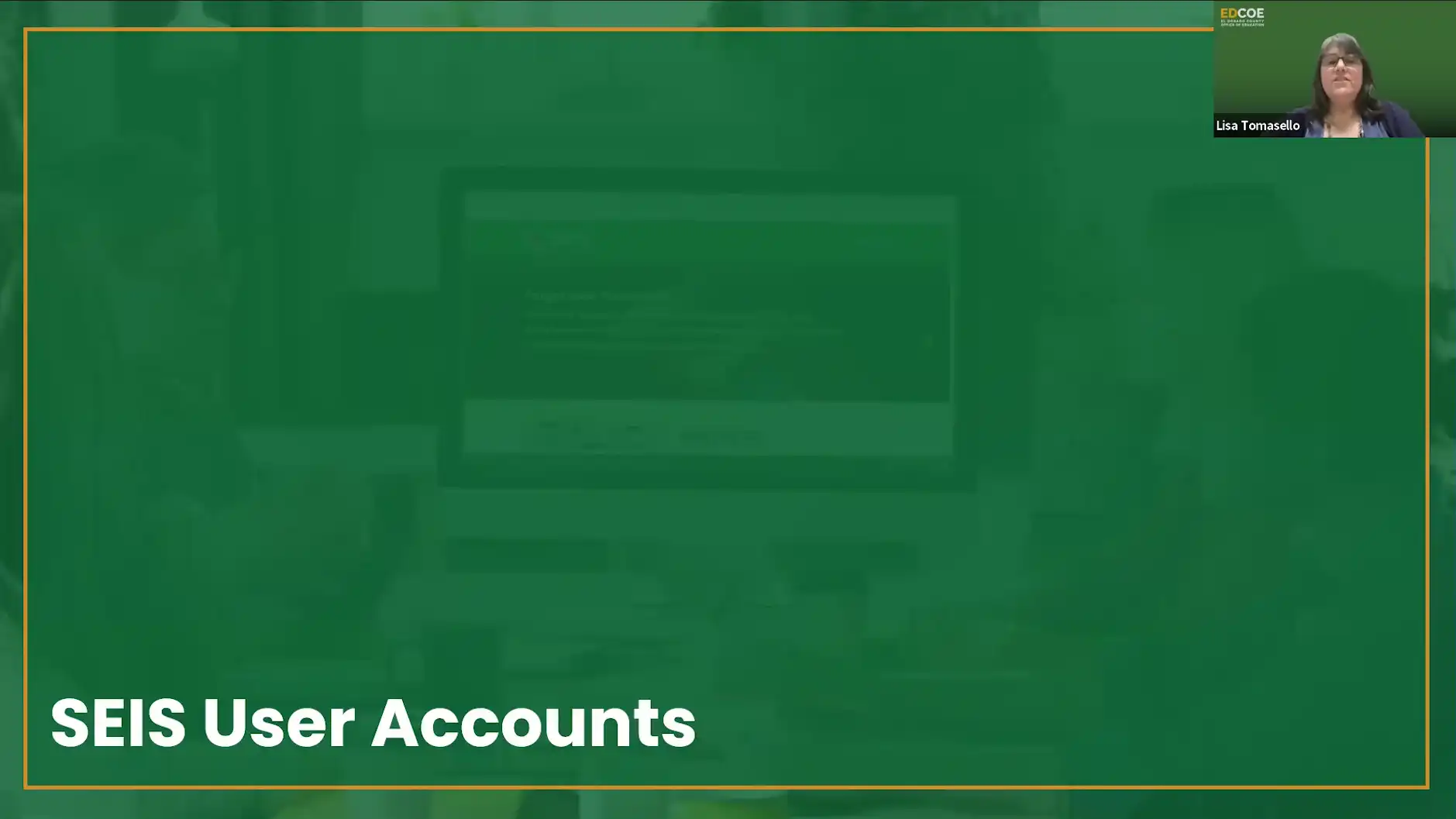 Navigating SEIS for District Level Users - Module 6 - SEIS User Accounts