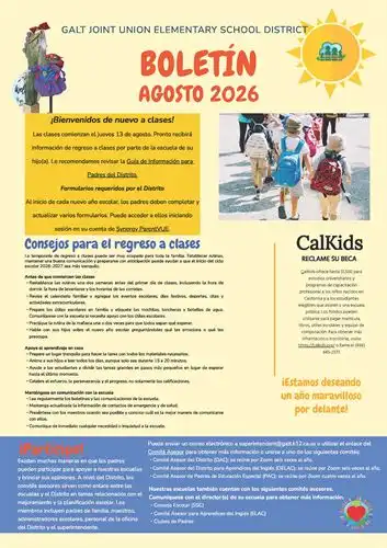 August 2026 Newsletter Spanish