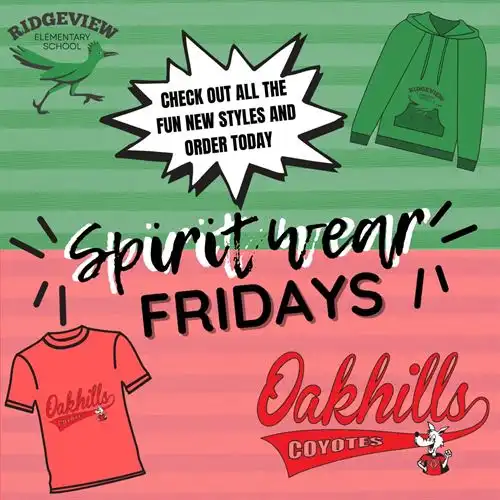 spirit wear friday sign