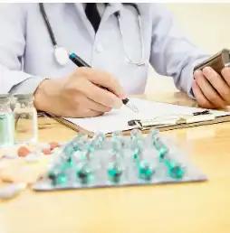 Pharmacy Technician inventorying medications