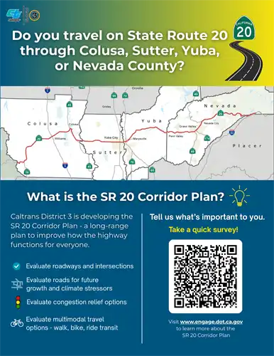 SR 20 Corridor Plan flyer English