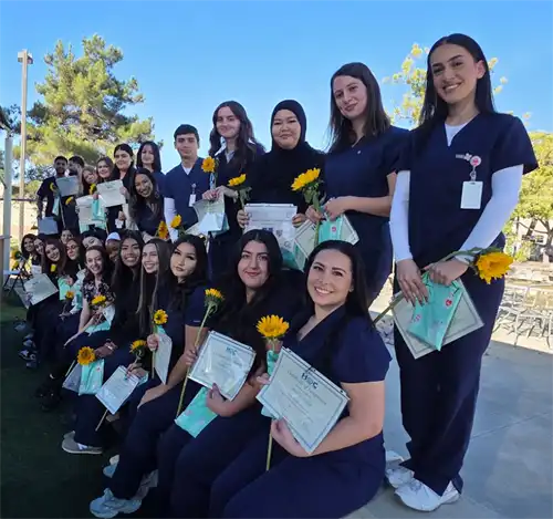 Medical Assistant Students get their certificates of completion
