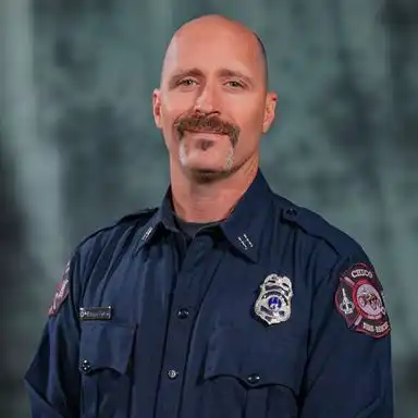 Headshot of Battalion Chief Travis Eagan