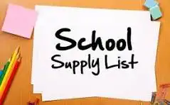 School Supply List