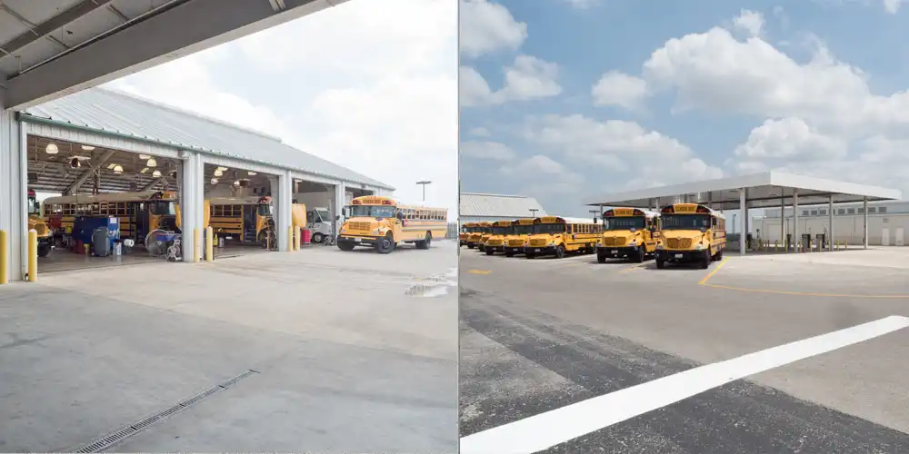 Transportation North Bus Satellite Facility, North East ISD, (NEISD) San Antonio, Texas