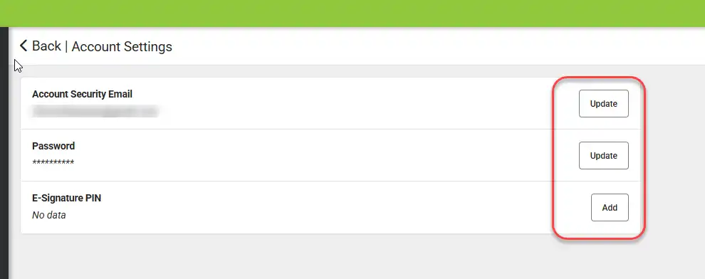 IC Account Settings