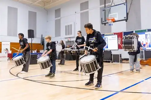 gateway drummers in gym