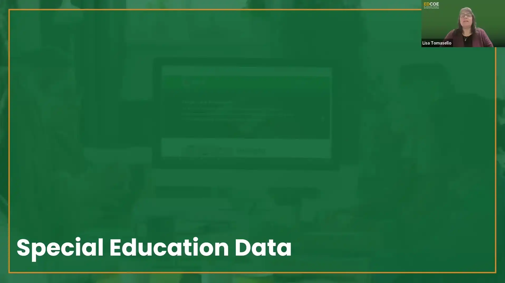 SEIS Compliance Management For District Level Users - Module 1 - Special Education Data