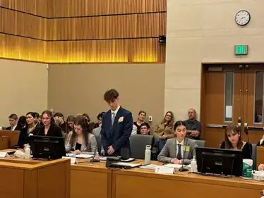 Butte County Mock Trial students competing