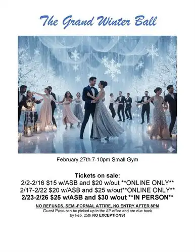 winter ball flyer