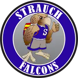strauch falcons school logo.