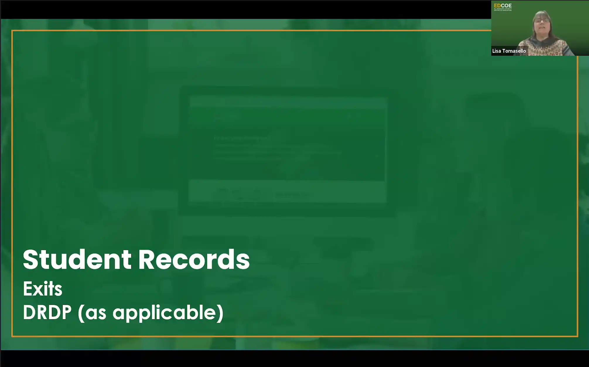 SEIS For Case Managers Part 2 - Module 6 - Exits & DRDP