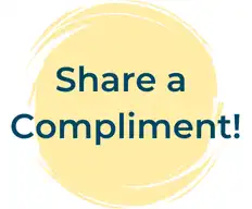 Share a compliment text on a yellow paint swirl