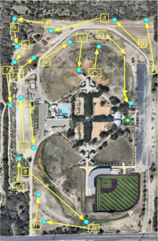 Disc Golf Course Layout