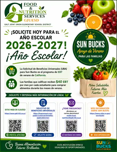 Sun Bucks Flyer Spanish