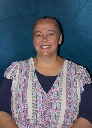 adair with blue background