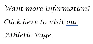 More Information for Athletics