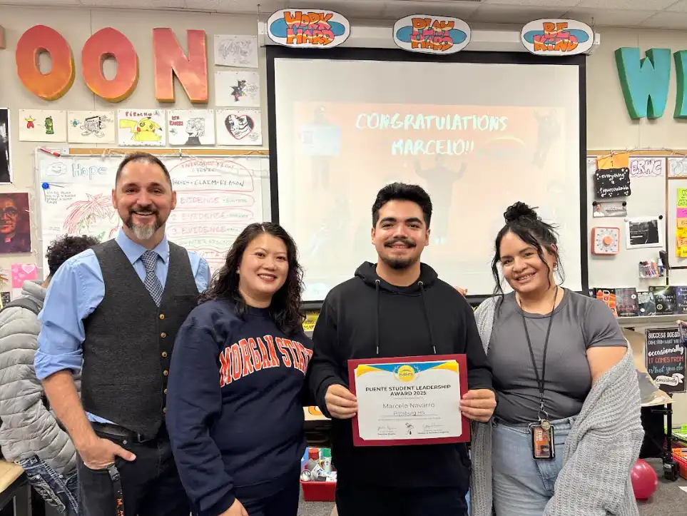 Celebrating our Class of '26 Puente Statewide Scholar, Marcelo Navarro!