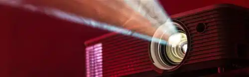 Projector in classroom