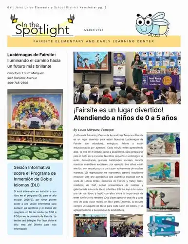 March 2026 Newsletter - page 2 - Spanish