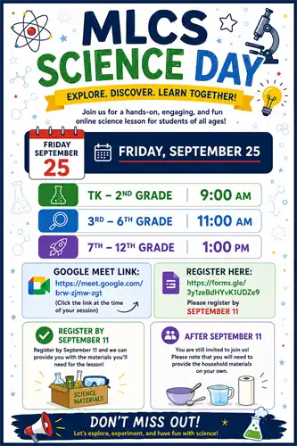Science Day 9/25/26